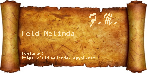 Feld Melinda névjegykártya